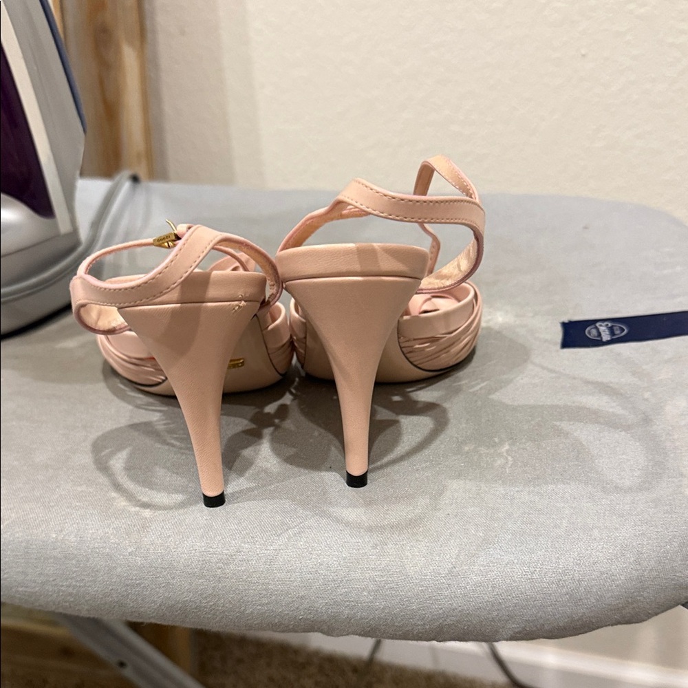 Gucci Light Pink Strappy Heels